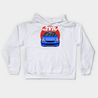 Civic Crew (blue) Kids Hoodie